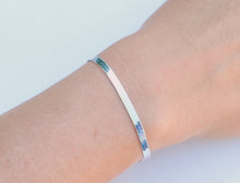 Charger l'image dans la galerie, Bracelet en argent massif 925/1000 - maille serpent plate