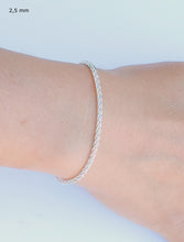 Charger l'image dans la galerie, Bracelet en argent massif 925/1000 - Maille Spiga