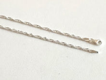 Charger l'image dans la galerie, Chaine en argent massif 925/1000 torsadée 2,2 mm