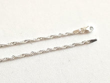 Charger l'image dans la galerie, Chaine en argent massif 925/1000 torsadée 2,2 mm