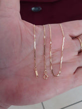 Charger l'image dans la galerie, Chaine or jaune massif 18 carats - 750/1000 - maille marine carrée