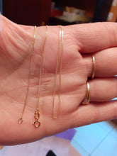 Charger l'image dans la galerie, Fine chaine or jaune massif 18 carats - 750/1000 - maille gourmette diamantée