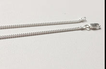 Charger l'image dans la galerie, Chaine argent massif 925/1000 maille gourmette diamantée 2 mm