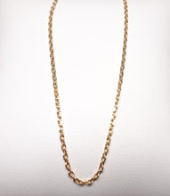 Charger l'image dans la galerie, Chaine en or plaqué maille forçat diamantée - plaqué or européen haute qualité