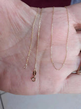 Charger l'image dans la galerie, Fine chaine en or jaune massif 18 carats 18K 750/1000 maille forçat légère