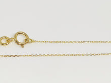 Charger l'image dans la galerie, Fine chaine en or jaune massif 18 carats 18K 750/1000 maille forçat diamantée