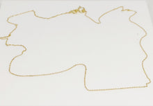 Charger l'image dans la galerie, Fine chaine en or jaune massif 18 carats 18K 750/1000 maille forçat diamantée