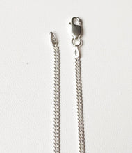 Charger l'image dans la galerie, Chaine argent massif 925/1000 maille gourmette diamantée 2 mm