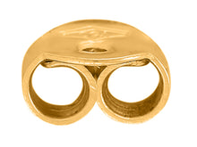 Charger l'image dans la galerie, Fermoir pour boucles d'oreilles - poussette/papillon simple - or massif 18K 750/1000 - plusieurs tailles - vendu par paires - fabrication française