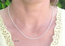 Charger l'image dans la galerie, Chaine en argent massif 925/1000 palmier spiga 1,6 mm