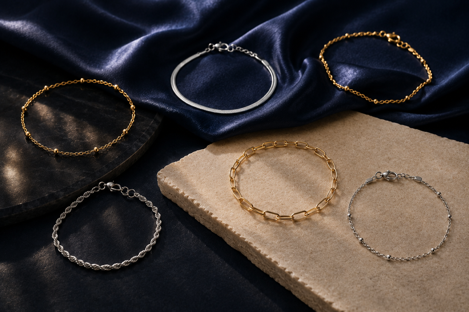 Bracelets & chaînes de cheville