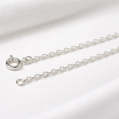 925/1000 solid silver chain, 3.9 mm curb link
