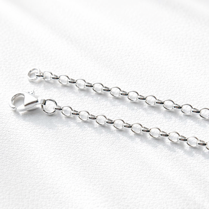 925 solid silver chain, 1.4 mm jaseron mesh
