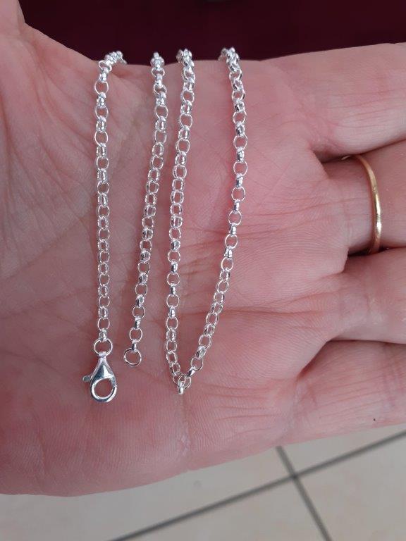 925 solid silver chain, 1.4 mm jaseron mesh