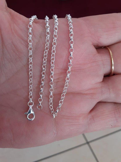 925 solid silver chain, 1.4 mm jaseron mesh