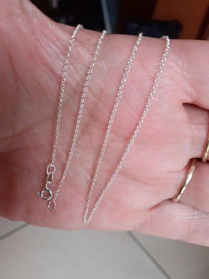 925 solid silver chain, 1.4 mm jaseron mesh