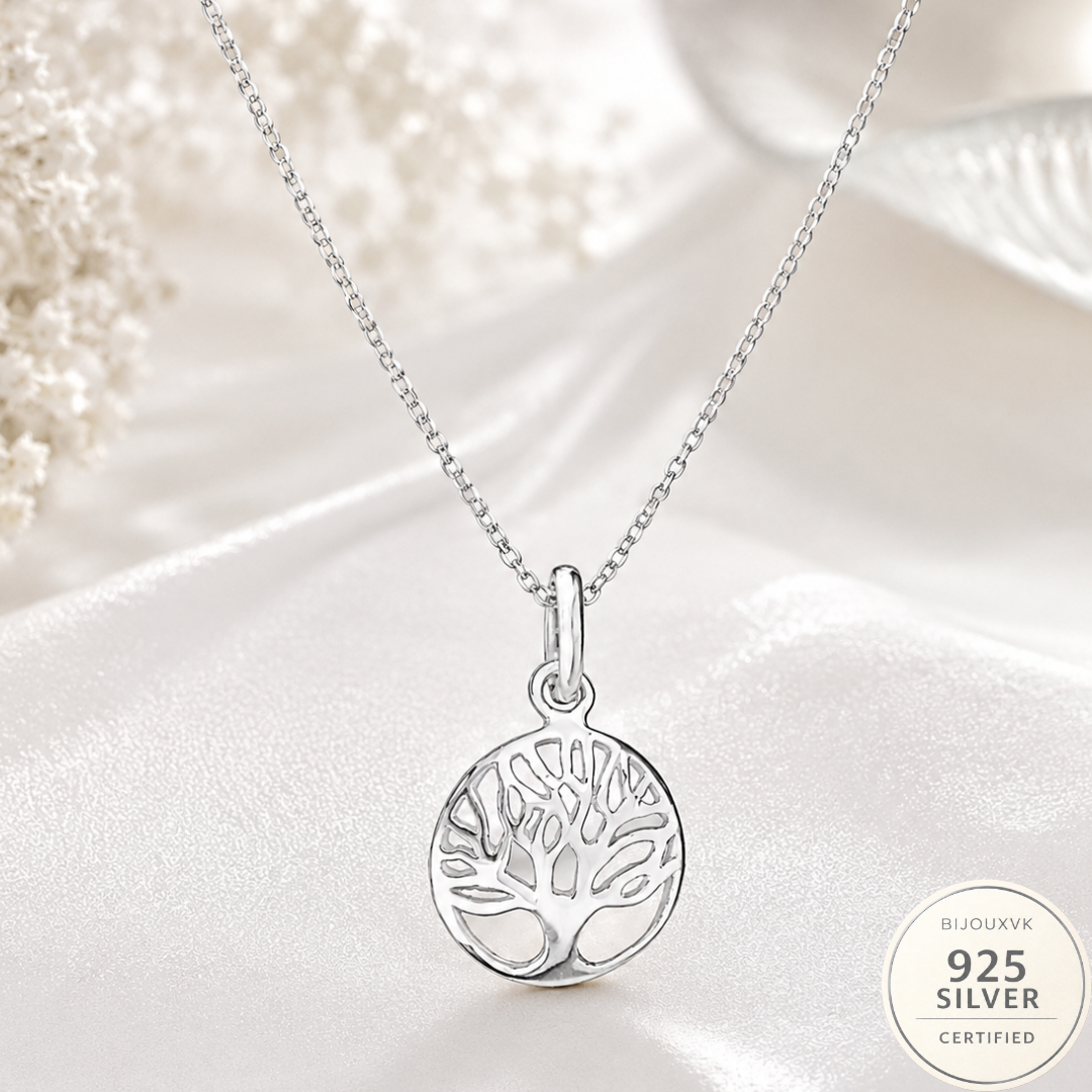 Pendentif arbre de vie en argent massif 925/1000