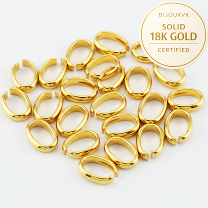 18K 750/1000 solid gold bail - pendant findings - guarantee hallmark - French manufacture - for jewelry creation