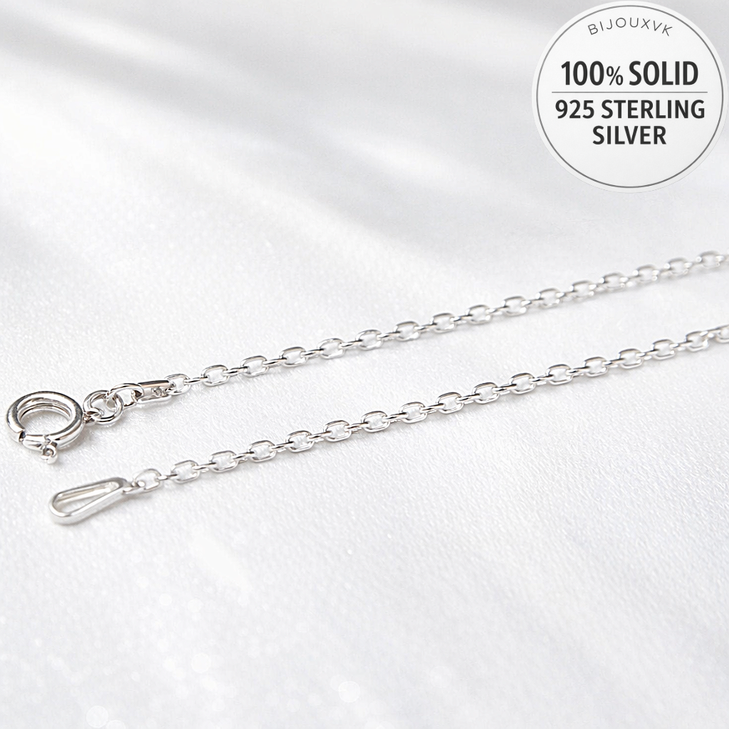 925/1000 solid silver chain, 3.9 mm curb link