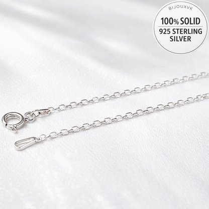 925/1000 solid silver chain, 3.9 mm curb link