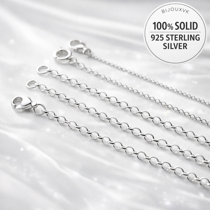 925 solid silver chain, 1.4 mm jaseron mesh