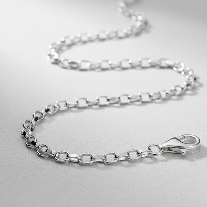 925 solid silver chain, 1.4 mm jaseron mesh