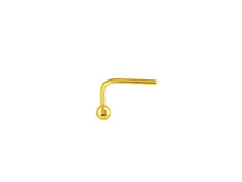 Charger l&#39;image dans la galerie, Piercing de nez boule en or 18 carats - 750/1000
