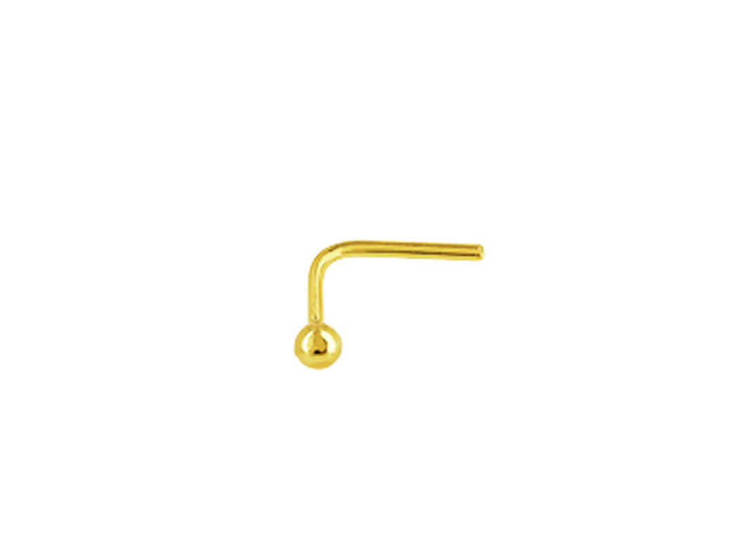 Piercing de nez boule en or 18 carats - 750/1000