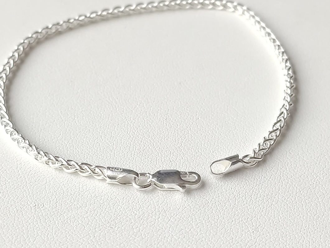 Bracelet in solid silver 925/1000 - Spiga mesh