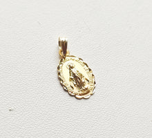 Charger l&#39;image dans la galerie, Pendentif Médaille Vierge miraculeuse or jaune massif 18 carats 750/1000 18K - symbole religieux - avec écrin berlingot et sachet cadeau
