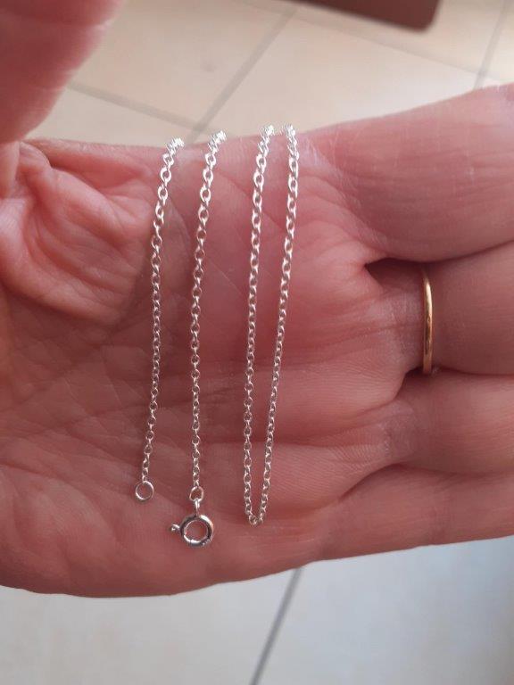 Chaîne Forçat En Argent 925 - Longueur Réglable 36 à 71 Cm - Maille De 1mm Avec Mousqueton