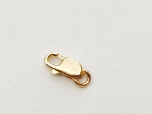 Charger l'image dans la galerie, Fermoir menotte plat en gold filled couleur or jaune, apprêt pour création et réparation de bijoux
