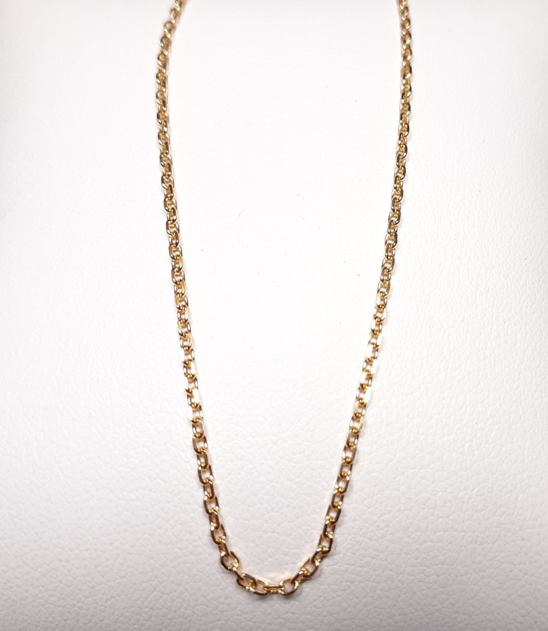 Gold plated chain with diamond-cut curb link - high quality European gold plated