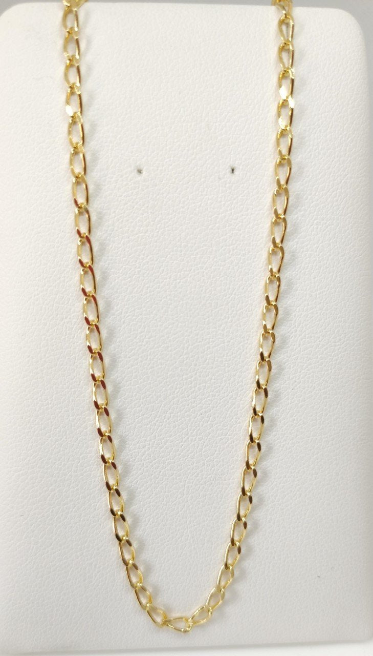 Chaine en or plaqué maille cheval - plaqué or européen haute qualité
