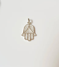 Load image into Gallery viewer, &quot;Hand of Fatima&quot; pendant in solid 925 silver or gold plated
