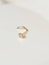 Charger l&#39;image dans la galerie, Piercing de nez or jaune massif 18 carats 18K 750/1000 sertie
