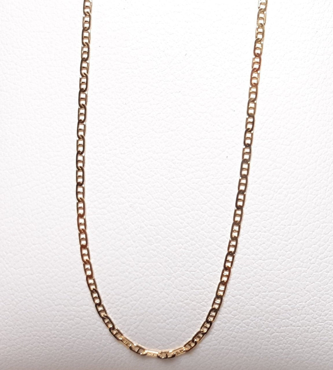 Chaine or jaune massif 18 carats - 750/1000 - maille marine carrée