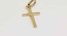 Charger l&#39;image dans la galerie, Pendentif croix en or jaune massif 18 carats 750/1000 18K   - avec écrin et sachet cadeau
