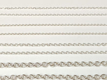 Charger l&#39;image dans la galerie, Fine chaîne en argent massif 925/1000 maille forçat 1,3 mm
