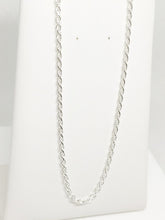 Load image into Gallery viewer, 925/1000 solid silver chain, 2.3 mm rope mesh
