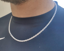Load image into Gallery viewer, 925/1000 solid silver chain, 3.9 mm curb link
