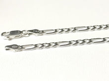 Charger l&#39;image dans la galerie, Chaine en argent massif 925/1000 maille figaro 4 mm
