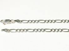Charger l&#39;image dans la galerie, Chaine en argent massif 925/1000 maille figaro 4 mm
