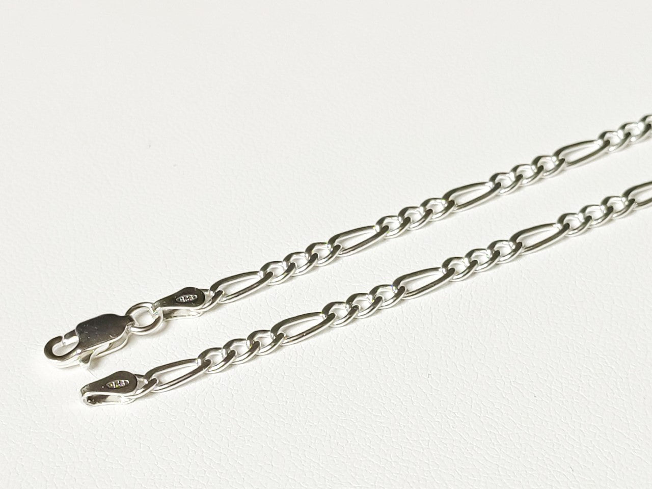 Bijoux Homme PLANETYS Chaîne Maille Figaro (1+3) 5 Mm Argent 925/1000 Rhodié 50 Cm Chaine Argent Femme 70 Cm