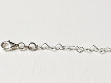 Load image into Gallery viewer, Bracelet/Gourmette in solid silver 925/1000 - Heart mesh
