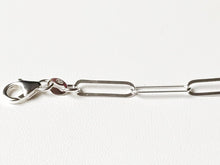 Load image into Gallery viewer, Bracelet/Gourmette in solid silver 925/1000 - Flat jaseron mesh
