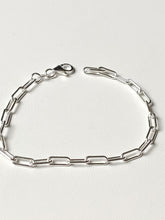 Load image into Gallery viewer, Bracelet/Gourmette in solid silver 925/1000 - Jaseron mesh
