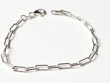 Load image into Gallery viewer, Bracelet/Gourmette in solid silver 925/1000 - Jaseron mesh

