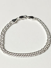 Charger l&#39;image dans la galerie, Gourmette/bracelet en argent 925/1000 - maille rambo
