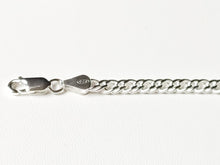 Charger l&#39;image dans la galerie, Gourmette/bracelet en argent 925/1000 - maille rambo
